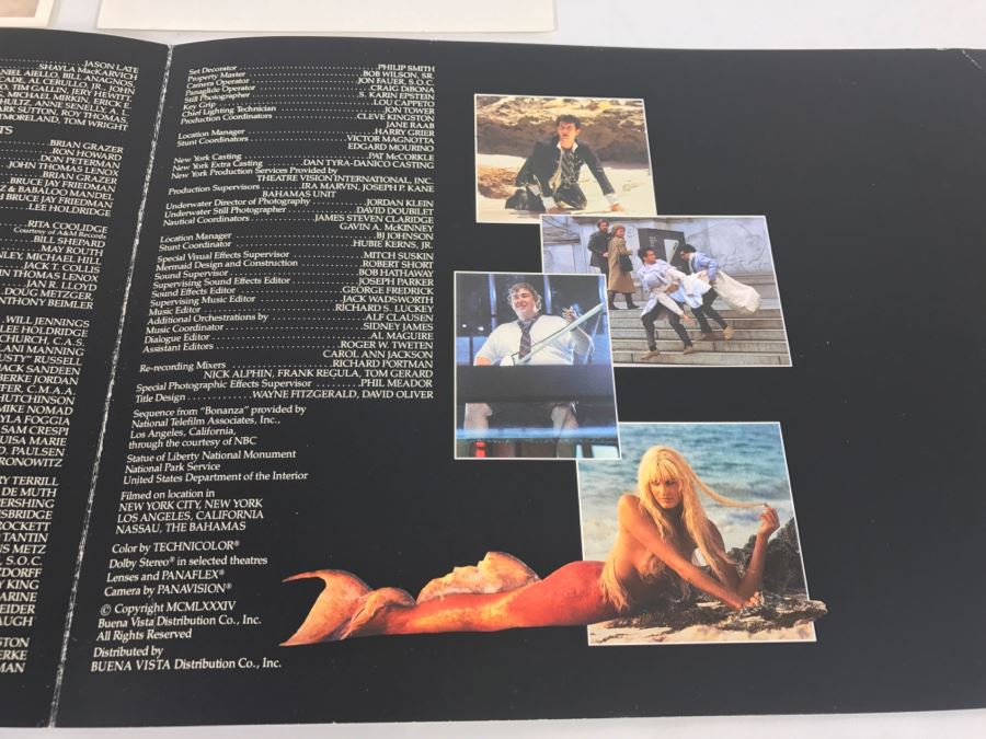 Various Ephemeral Items From The 1983/84 Movie 'Splash' Touchstone Films Including Ticket For Advanced Screening Tom Hanks, Daryl Hannah [Photo 8]