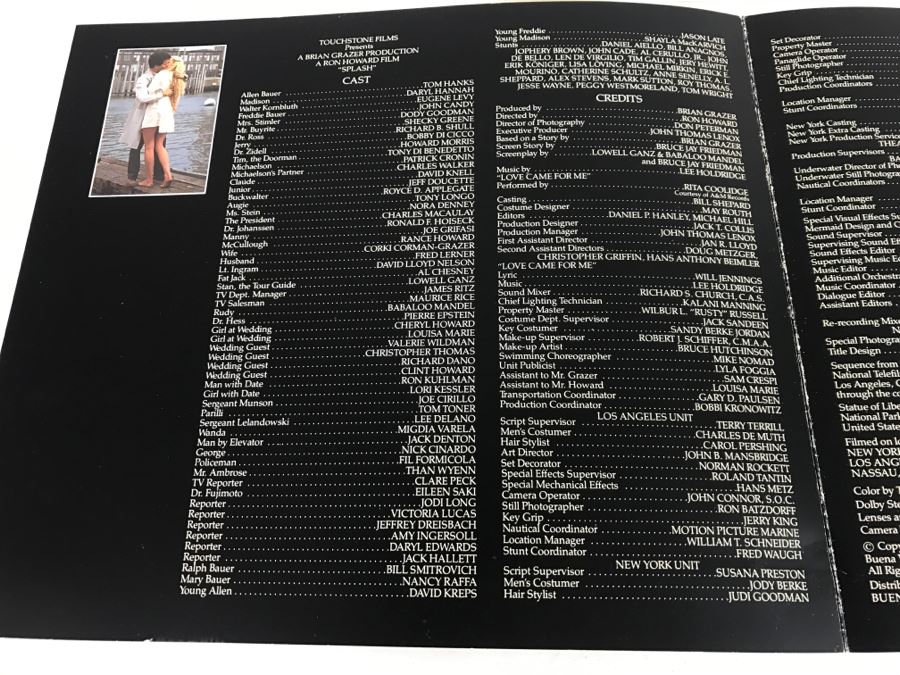 Various Ephemeral Items From The 1983/84 Movie 'Splash' Touchstone Films Including Ticket For Advanced Screening Tom Hanks, Daryl Hannah [Photo 7]