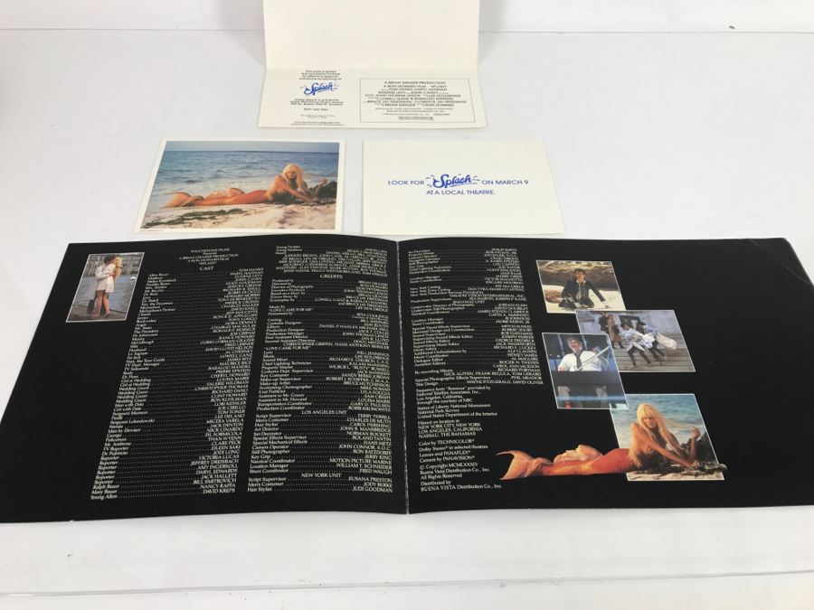 Various Ephemeral Items From The 1983/84 Movie 'Splash' Touchstone Films Including Ticket For Advanced Screening Tom Hanks, Daryl Hannah [Photo 6]