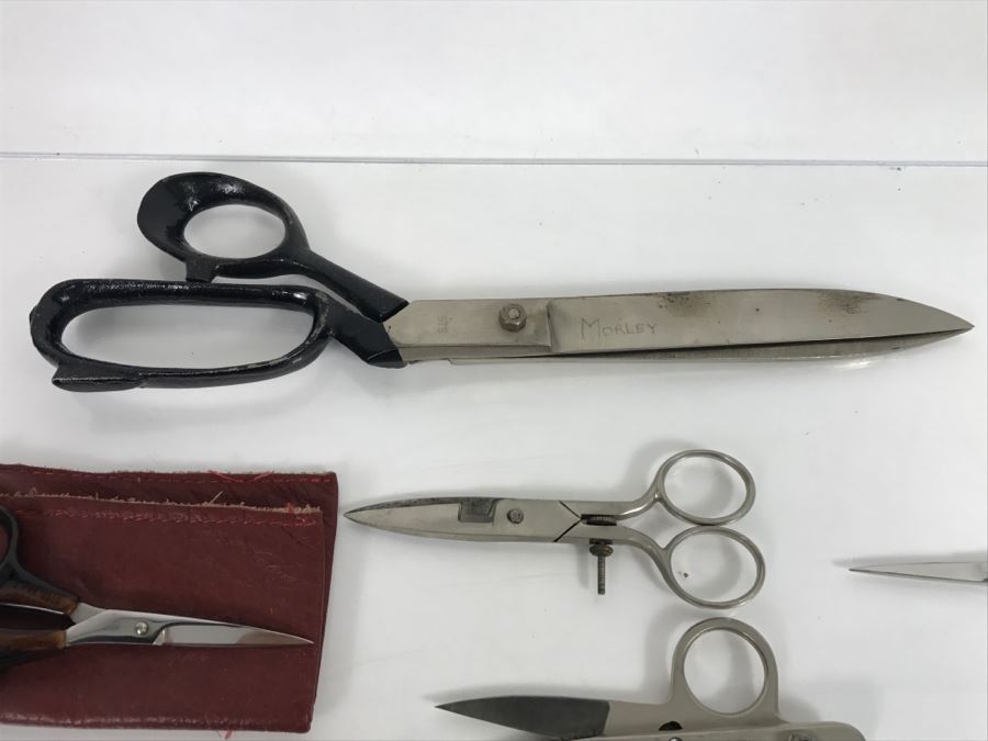 Various Industrial Seamstress Scissors Mostly WISS From Hollywood Wardrobe Designer I Love Lucy [Photo 20]