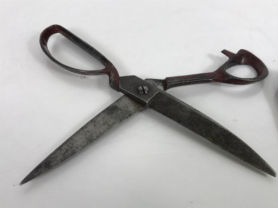 Vintage Japanese Signed Scissors With Leather Sheath [Photo 11]
