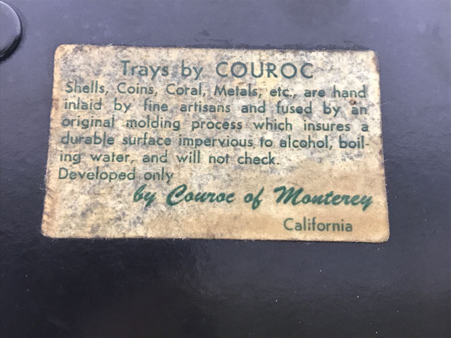 Mid Century NBC TV Tray Couroc Of Monterey CA Hand Inlaid Tray Commissioned By NBC National Broadcast Company [Photo 7]