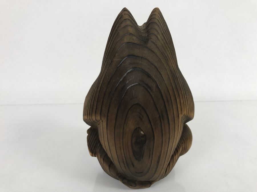 Signed Japanese Wooden Carved Bear 6' Tall [Photo 7]