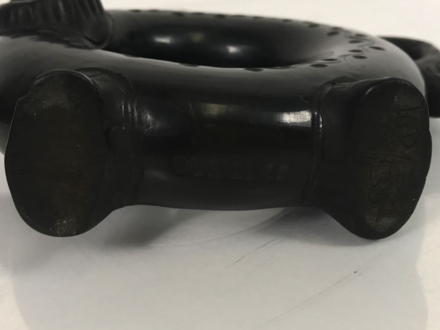 Vintage Rumania Black Ram Pitcher Romania 5.5'H [Photo 10]