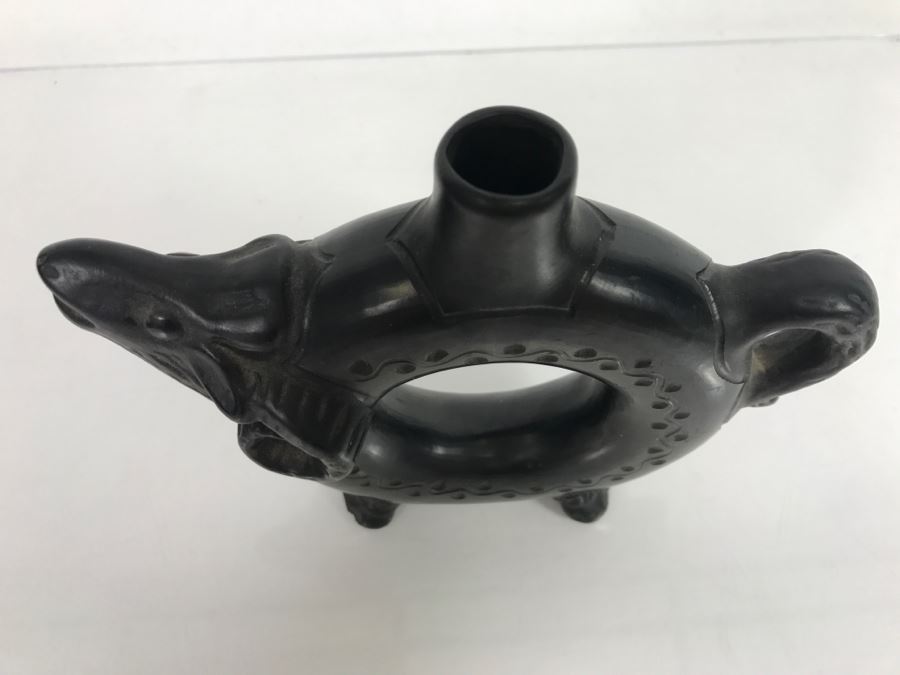 Vintage Rumania Black Ram Pitcher Romania 5.5'H [Photo 5]