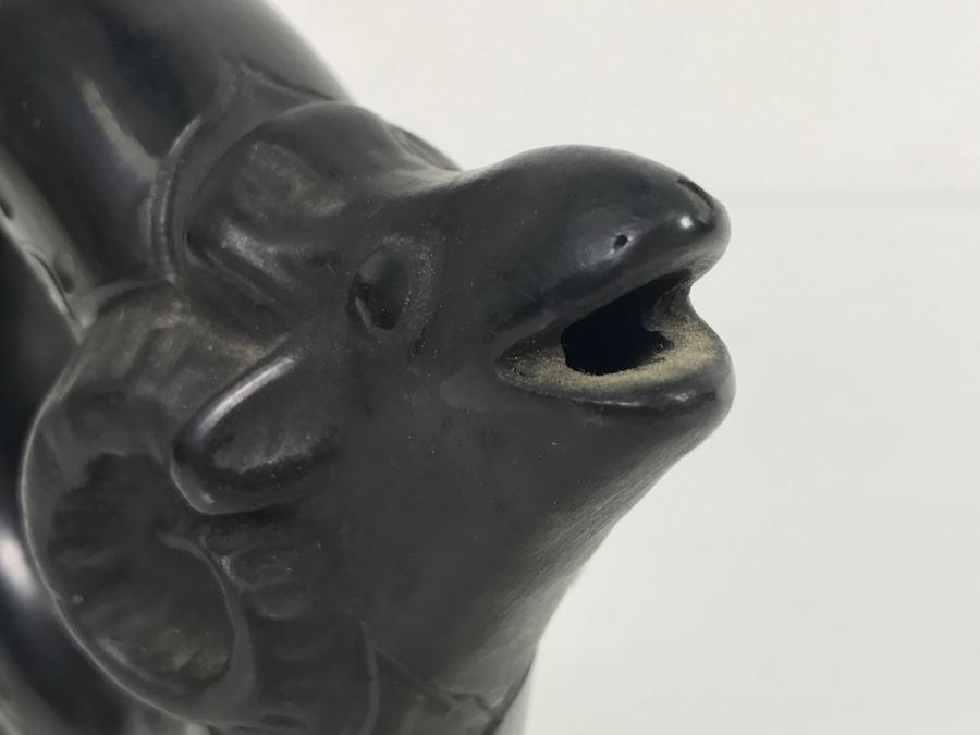 Vintage Rumania Black Ram Pitcher Romania 5.5'H [Photo 9]