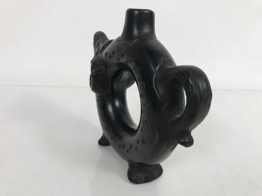 Vintage Rumania Black Ram Pitcher Romania 5.5'H [Photo 6]