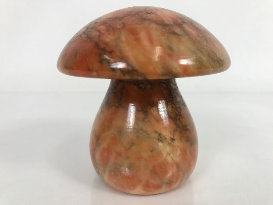 Vintage Polished Stone Mushroom 3.25'H