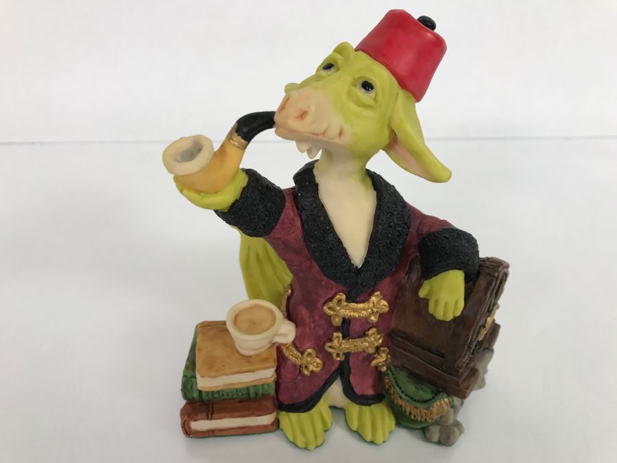 Whimsical World Of Pocket Dragons - Classical Dragon - 1995 Real Musgrave - Handmade For Flambro Exclusive USA Distributor [MV $80-$100] [Photo 2]