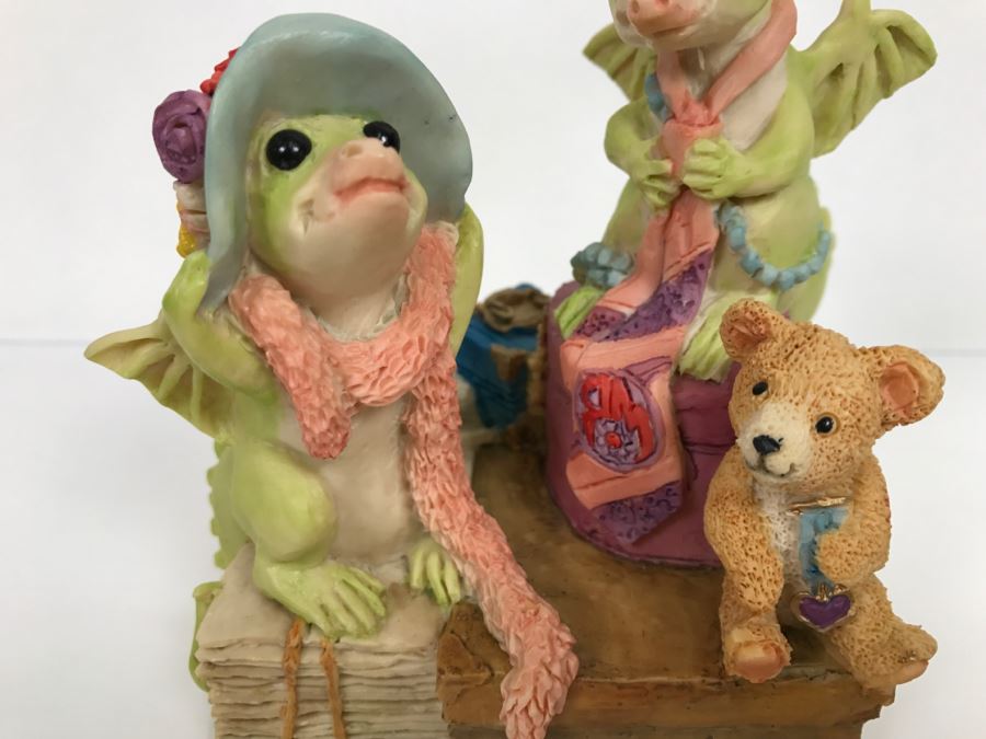 Hand Signed By Real Musgrave Pocket Dragon Figurine 10/92 - Whimsical World Of Pocket Dragons - Dragons In The Attic - 1991 LOL [MV $140-$160 Unsigned] [Photo 12]