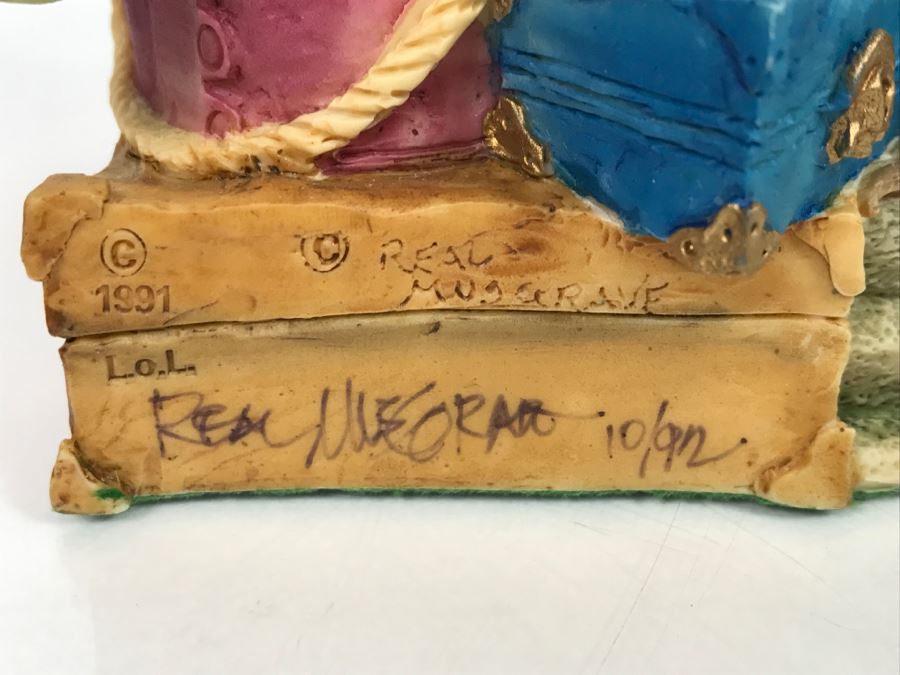 Hand Signed By Real Musgrave Pocket Dragon Figurine 10/92 - Whimsical World Of Pocket Dragons - Dragons In The Attic - 1991 LOL [MV $140-$160 Unsigned] [Photo 5]