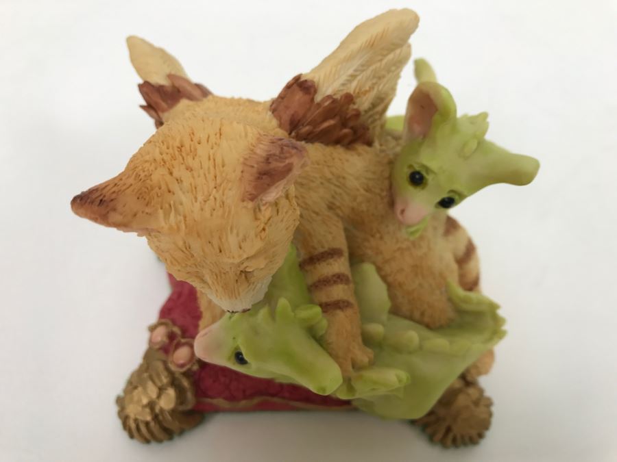 Hand Signed By Real Musgrave Pocket Dragon Figurine 1/94 - Whimsical World Of Pocket Dragons - Bath Time - 1992 Real Musgrave, CWS, LOL Limited - Hand Made in UK [MV $150-$200 Unsigned] [Photo 14]