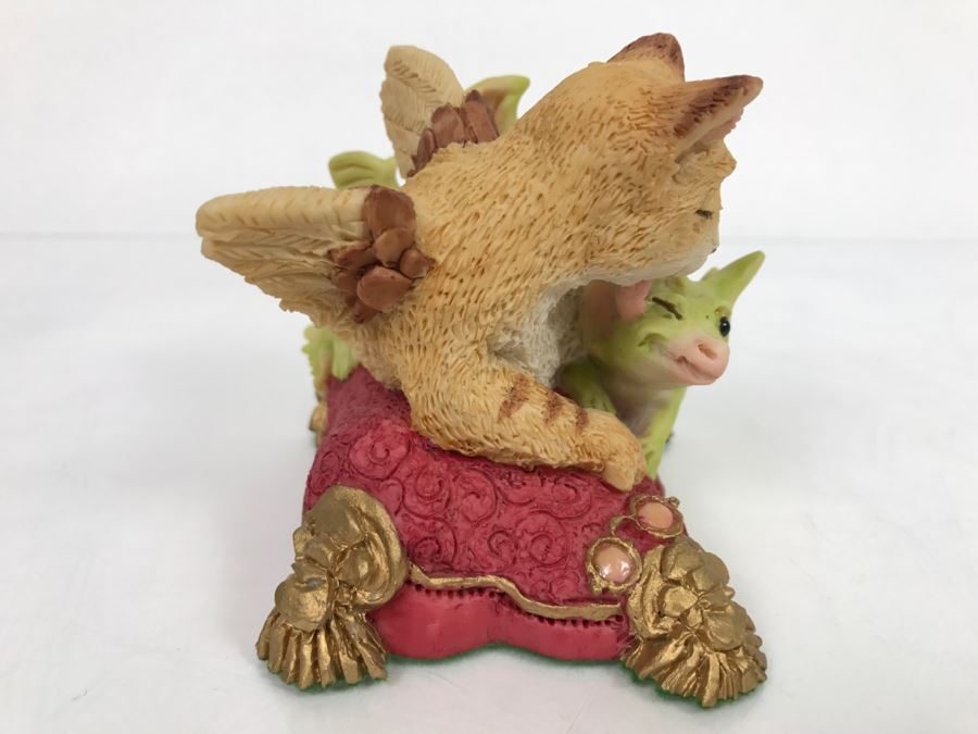 Hand Signed By Real Musgrave Pocket Dragon Figurine 1/94 - Whimsical World Of Pocket Dragons - Bath Time - 1992 Real Musgrave, CWS, LOL Limited - Hand Made in UK [MV $150-$200 Unsigned] [Photo 7]