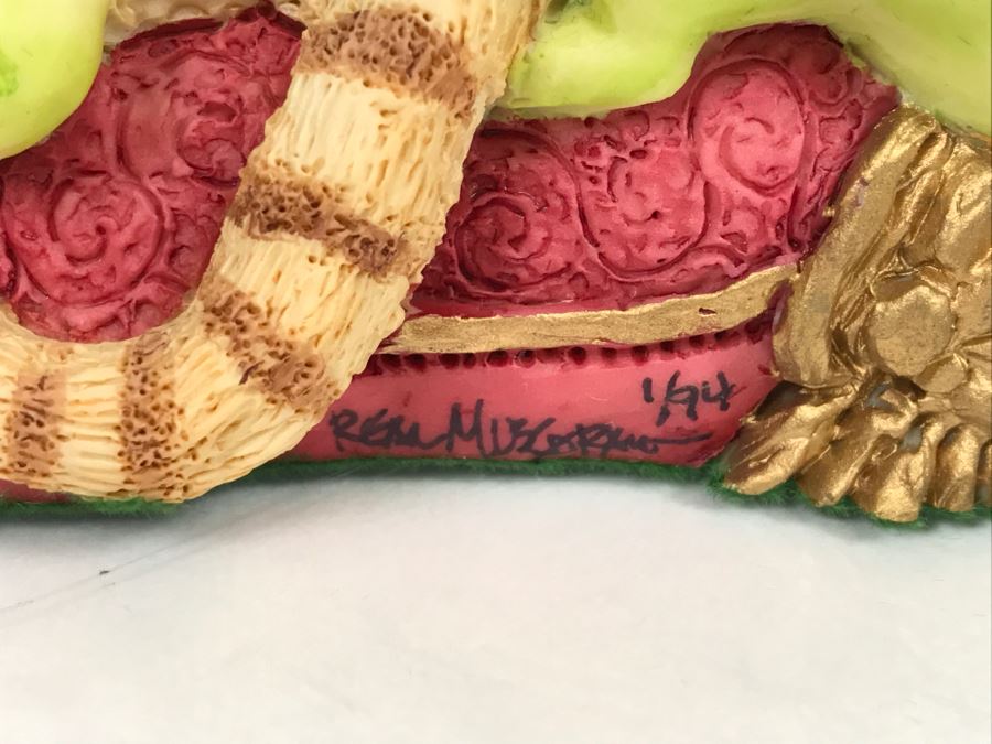 Hand Signed By Real Musgrave Pocket Dragon Figurine 1/94 - Whimsical World Of Pocket Dragons - Bath Time - 1992 Real Musgrave, CWS, LOL Limited - Hand Made in UK [MV $150-$200 Unsigned] [Photo 11]