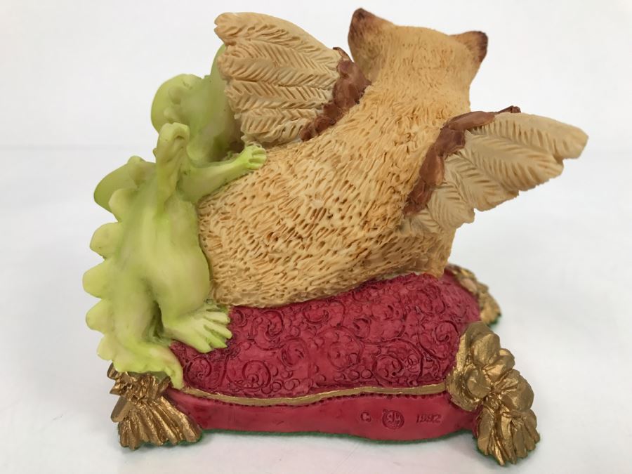 Hand Signed By Real Musgrave Pocket Dragon Figurine 1/94 - Whimsical World Of Pocket Dragons - Bath Time - 1992 Real Musgrave, CWS, LOL Limited - Hand Made in UK [MV $150-$200 Unsigned] [Photo 8]