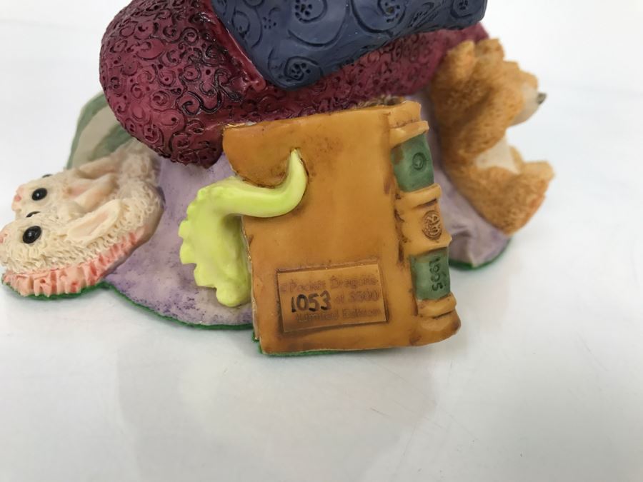 Whimsical World Of Pocket Dragons - Pillow Fight - Worldwide Limited Edition 1053 of 3500 - 1995 Real Musgrave, CWAL/CWSL - Hand Made in UK [MV $350-$400] [Photo 9]