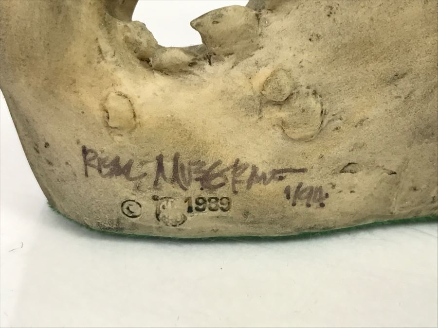 Hand Signed By Real Musgrave Pocket Dragon Figurine 1/94 - Whimsical World Of Pocket Dragons - Toady Goldtrayler - 1989 - Lilliput Lane Land Of Legend Limited - Hand Made in UK [MV $170-$225 Unsigned] [Photo 11]