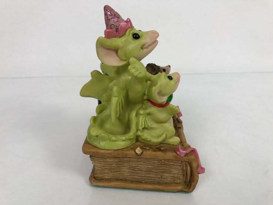 Whimsical World Of Pocket Dragons - Pocket Dragons And Friends Collectors Club - Collectors Special - Party Time - 1995 Real Musgrave, CWAL/CWSL - Hand Made in UK [MV $140-$180] [Photo 8]