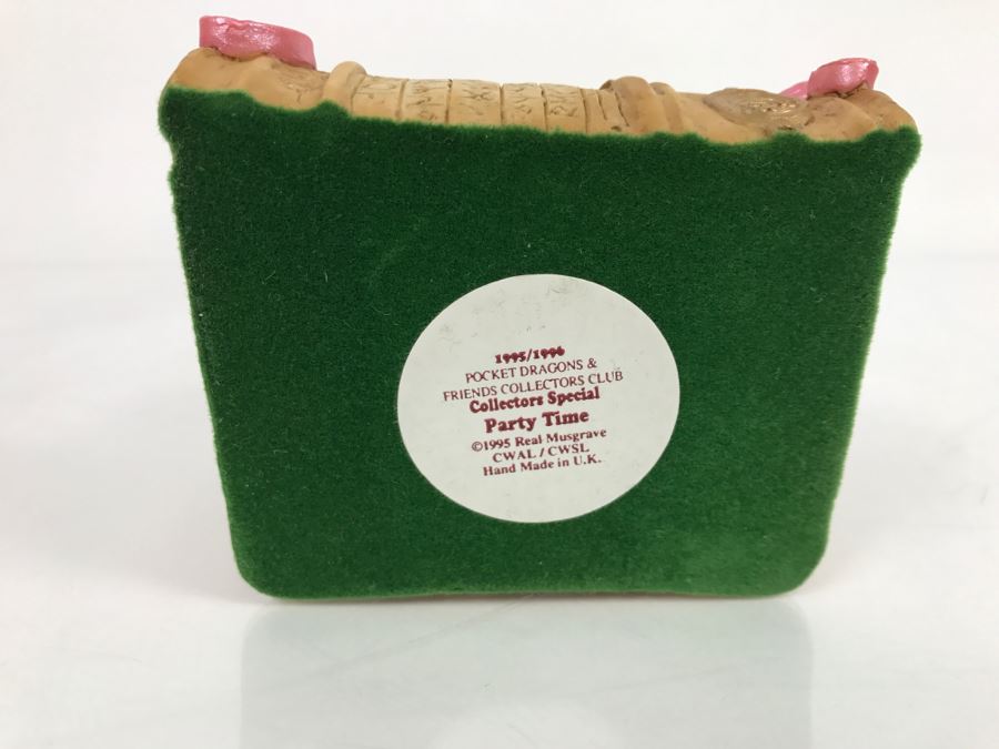 Whimsical World Of Pocket Dragons - Pocket Dragons And Friends Collectors Club - Collectors Special - Party Time - 1995 Real Musgrave, CWAL/CWSL - Hand Made in UK [MV $140-$180] [Photo 11]