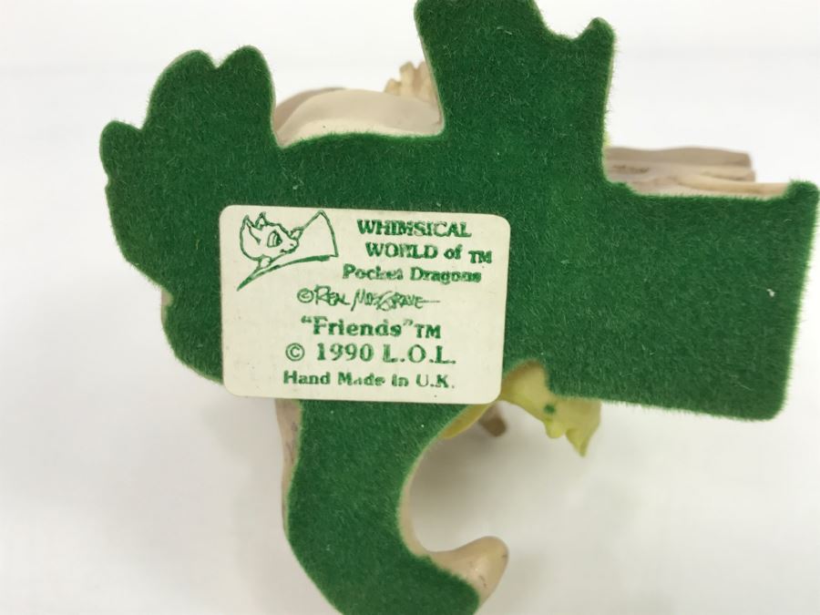 Hand Signed By Real Musgrave Pocket Dragon Figurine 1/94 - Whimsical World Of Pocket Dragons - Friends - 1990 LOL - Hand Made in UK [MV $80-$100] [Photo 14]