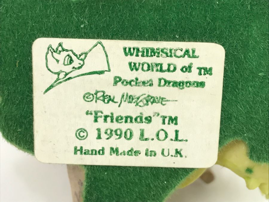 Hand Signed By Real Musgrave Pocket Dragon Figurine 1/94 - Whimsical World Of Pocket Dragons - Friends - 1990 LOL - Hand Made in UK [MV $80-$100] [Photo 15]