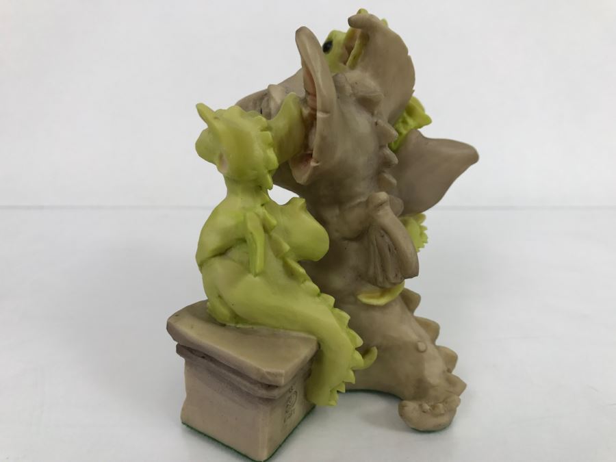 Hand Signed By Real Musgrave Pocket Dragon Figurine 1/94 - Whimsical World Of Pocket Dragons - Friends - 1990 LOL - Hand Made in UK [MV $80-$100] [Photo 5]