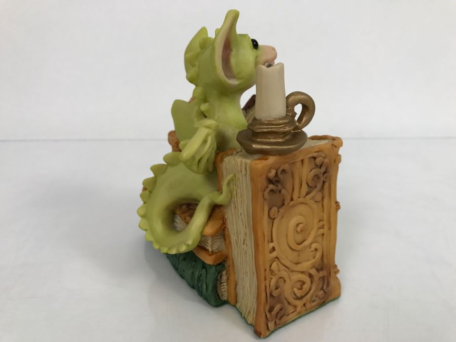 Hand Signed Whimsical World Of Pocket Dragons - Pocket Dragons And Friends Collectors Club - Collectors Special - Book Nook - 1992 Real Musgrave, CWS, LOL Limited - Made in UK [MV $350-$450 Unsigned] [Photo 10]