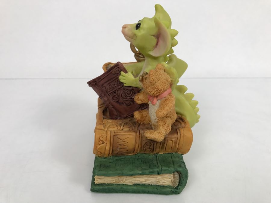 Hand Signed Whimsical World Of Pocket Dragons - Pocket Dragons And Friends Collectors Club - Collectors Special - Book Nook - 1992 Real Musgrave, CWS, LOL Limited - Made in UK [MV $350-$450 Unsigned] [Photo 5]