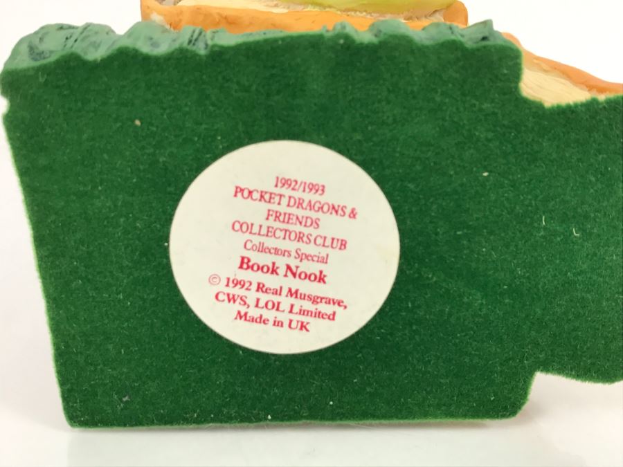 Hand Signed Whimsical World Of Pocket Dragons - Pocket Dragons And Friends Collectors Club - Collectors Special - Book Nook - 1992 Real Musgrave, CWS, LOL Limited - Made in UK [MV $350-$450 Unsigned] [Photo 14]