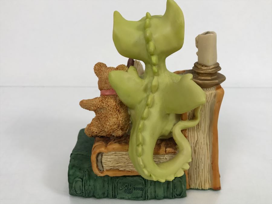 Hand Signed Whimsical World Of Pocket Dragons - Pocket Dragons And Friends Collectors Club - Collectors Special - Book Nook - 1992 Real Musgrave, CWS, LOL Limited - Made in UK [MV $350-$450 Unsigned] [Photo 8]