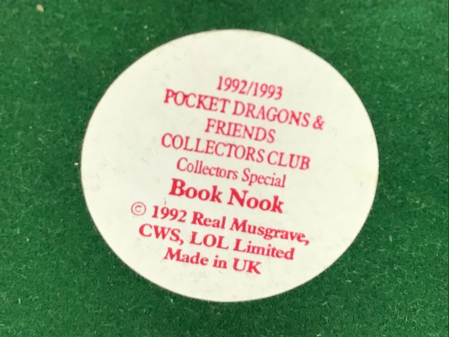 Hand Signed Whimsical World Of Pocket Dragons - Pocket Dragons And Friends Collectors Club - Collectors Special - Book Nook - 1992 Real Musgrave, CWS, LOL Limited - Made in UK [MV $350-$450 Unsigned] [Photo 15]