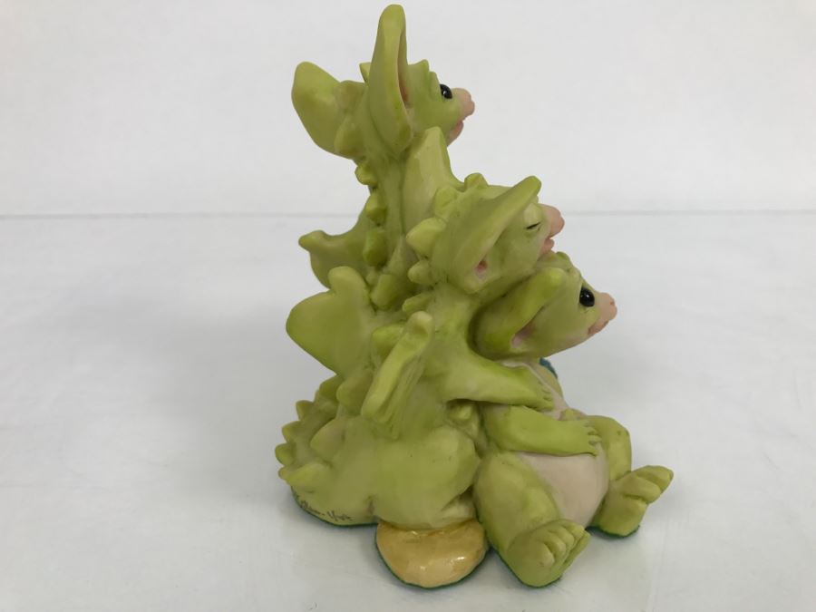 Hand Signed By Real Musgrave Pocket Dragon Figurine 1/94 - Whimsical World Of Pocket Dragons - Treasure! - 1993 Real Musgrave, CWS, LOL Limited - Hand Made in UK [MV $70-$100 Unsigned] [Photo 7]