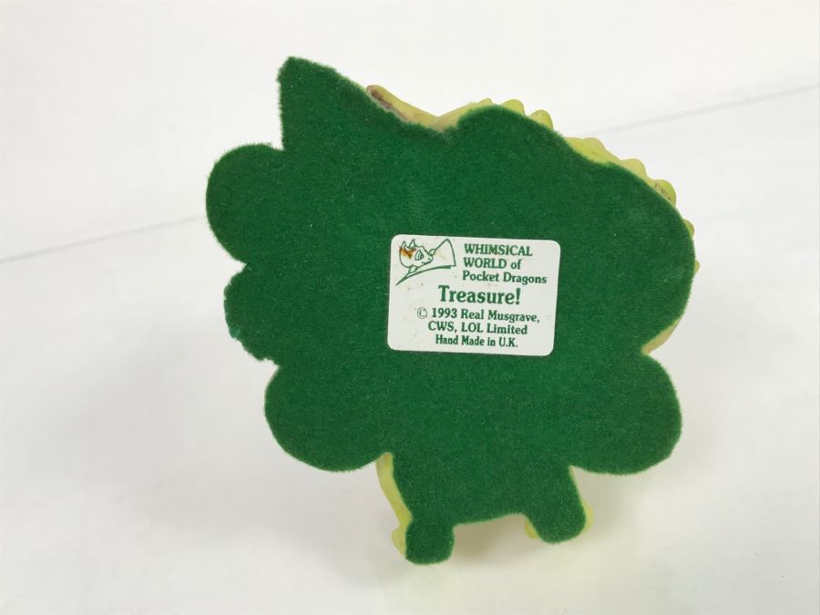 Hand Signed By Real Musgrave Pocket Dragon Figurine 1/94 - Whimsical World Of Pocket Dragons - Treasure! - 1993 Real Musgrave, CWS, LOL Limited - Hand Made in UK [MV $70-$100 Unsigned] [Photo 15]
