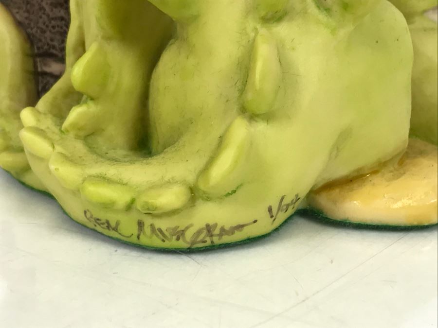 Hand Signed By Real Musgrave Pocket Dragon Figurine 1/94 - Whimsical World Of Pocket Dragons - Treasure! - 1993 Real Musgrave, CWS, LOL Limited - Hand Made in UK [MV $70-$100 Unsigned] [Photo 8]