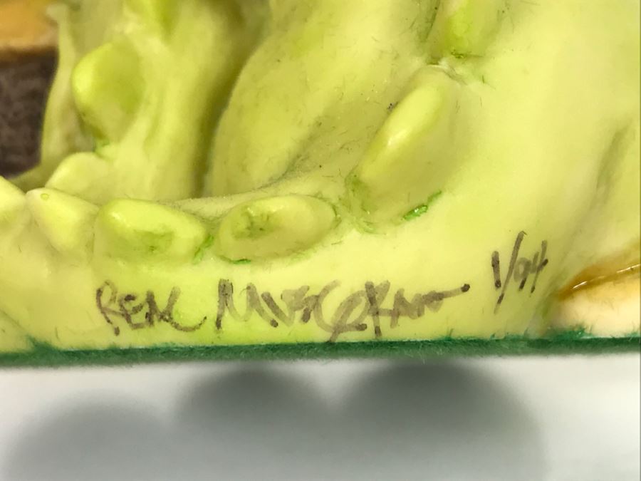 Hand Signed By Real Musgrave Pocket Dragon Figurine 1/94 - Whimsical World Of Pocket Dragons - Treasure! - 1993 Real Musgrave, CWS, LOL Limited - Hand Made in UK [MV $70-$100 Unsigned] [Photo 9]