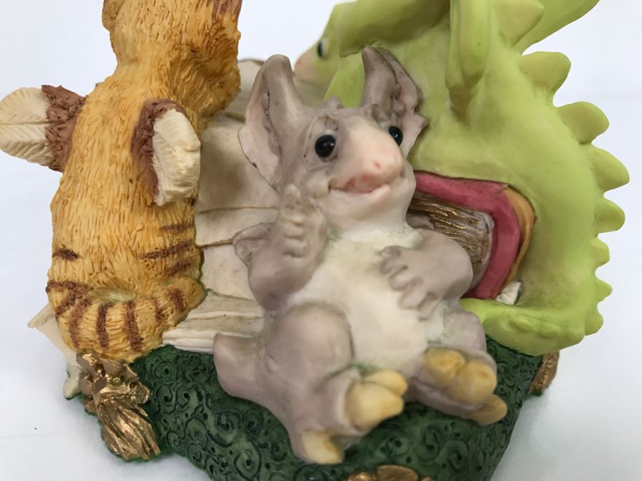 Whimsical World Of Pocket Dragons - Pocket Dragons And Friends Collectors Club - Collectors Special - Looking For The Right Words - 1996 Real Musgrave, CWSL, - Made in UK [MV $100-$130] [Photo 11]