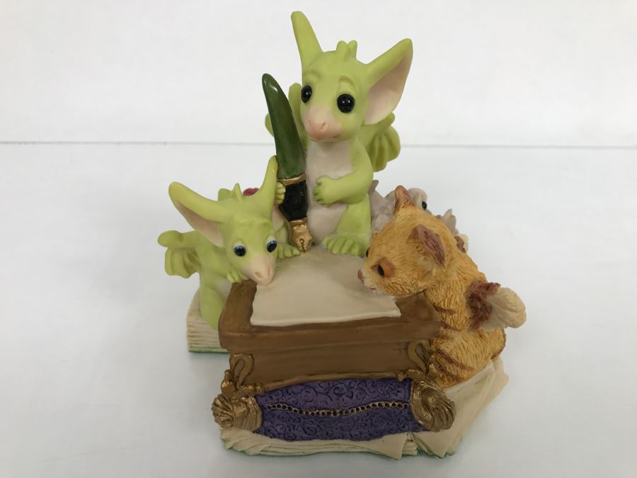 Whimsical World Of Pocket Dragons - Pocket Dragons And Friends Collectors Club - Collectors Special - Looking For The Right Words - 1996 Real Musgrave, CWSL, - Made in UK [MV $100-$130] [Photo 2]