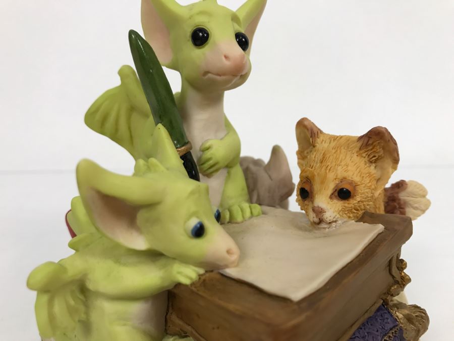 Whimsical World Of Pocket Dragons - Pocket Dragons And Friends Collectors Club - Collectors Special - Looking For The Right Words - 1996 Real Musgrave, CWSL, - Made in UK [MV $100-$130] [Photo 4]