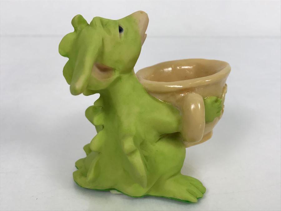 Whimsical World Of Pocket Dragons - Coffee Please - 1994 Real Musgrave/CWAL/CWSL - Handmade For Flambro Exclusive USA Distributor [MV $30-$40] [Photo 8]