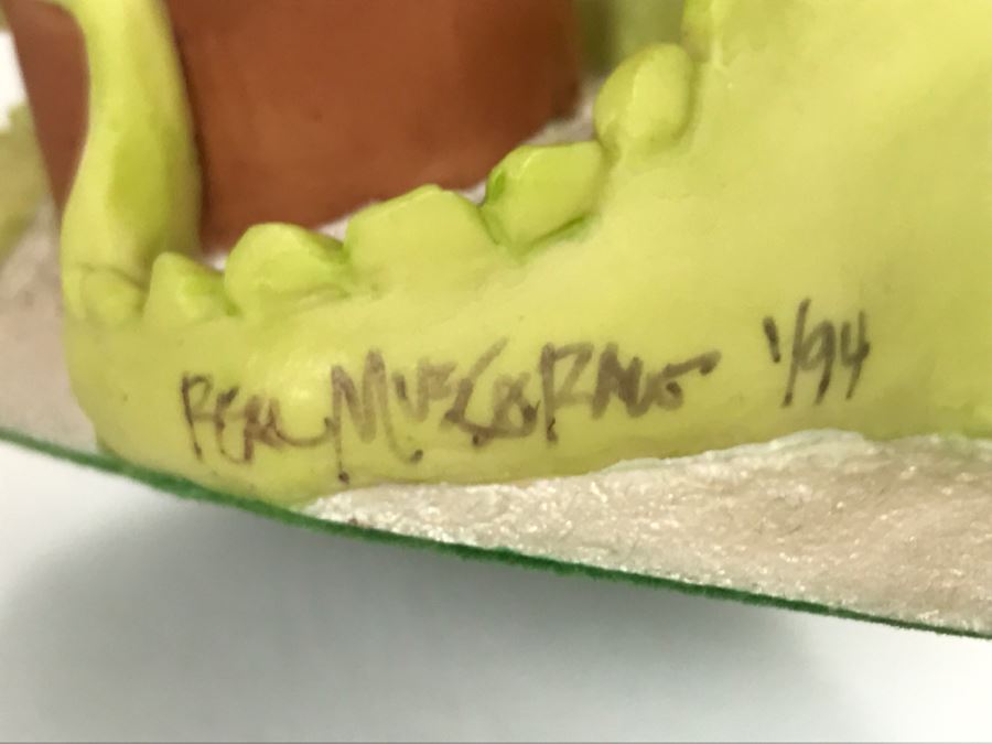 Hand Signed By Real Musgrave Pocket Dragon Figurine 1/94 - Whimsical World Of Pocket Dragons - Let’s Make Cookies! - 1993 Real Musgrave, CWS, LOL Limited - Hand Made in UK [MV $130-$160] [Photo 11]