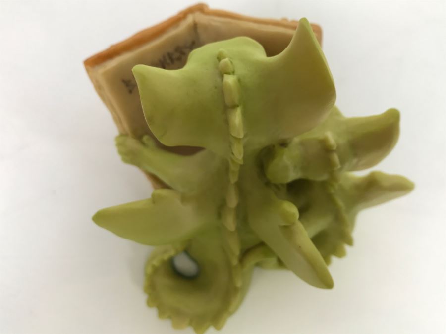 Hand Signed By Real Musgrave Pocket Dragon Figurine 1/94 - Whimsical World Of Pocket Dragons - Reading The Good Parts - 1992 Real Musgrave, CWS, LOL Limited - Hand Made in UK [MV $70-$90 Unsigned] [Photo 15]