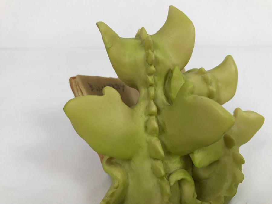 Hand Signed By Real Musgrave Pocket Dragon Figurine 1/94 - Whimsical World Of Pocket Dragons - Reading The Good Parts - 1992 Real Musgrave, CWS, LOL Limited - Hand Made in UK [MV $70-$90 Unsigned] [Photo 9]