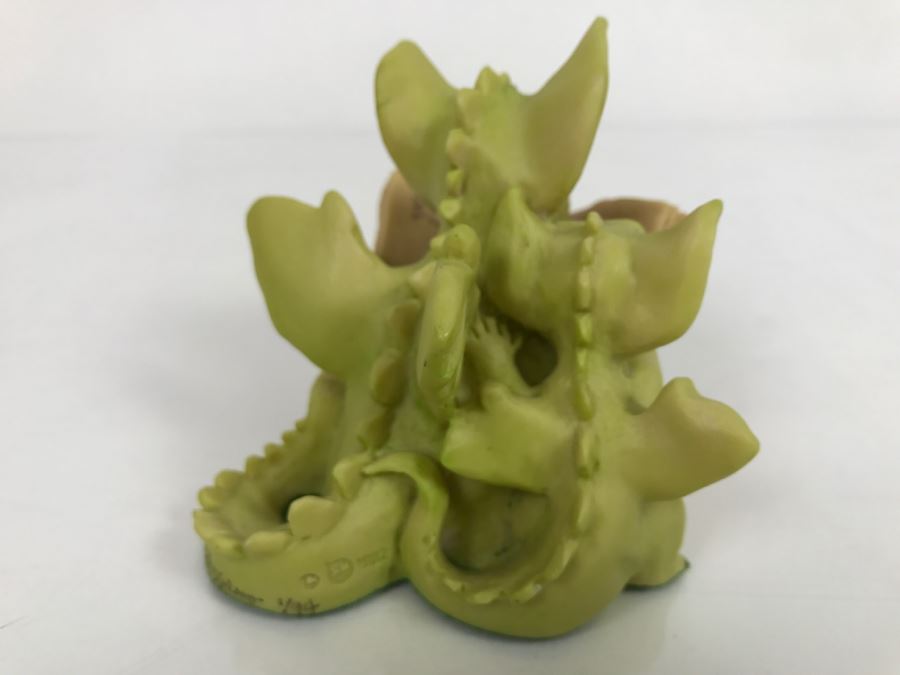 Hand Signed By Real Musgrave Pocket Dragon Figurine 1/94 - Whimsical World Of Pocket Dragons - Reading The Good Parts - 1992 Real Musgrave, CWS, LOL Limited - Hand Made in UK [MV $70-$90 Unsigned] [Photo 12]