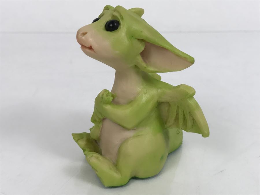 Hand Signed By Real Musgrave Pocket Dragons Figurine 10/92 - Whimsical World Of Pocket Dragons - I Didn’t Mean To... - 1991 LOL [MV $35-$45 Unsigned] [Photo 10]