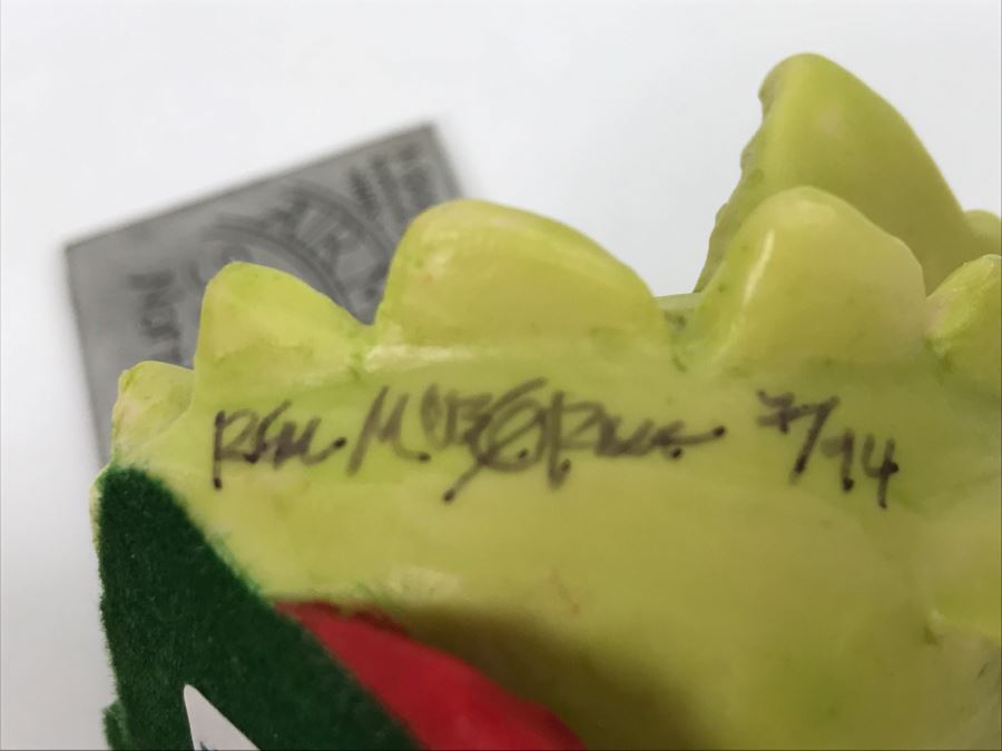 Hand Signed By Real Musgrave Pocket Dragon Figurine 7/94 - Whimsical World Of Pocket Dragons - Dear Santa - 1994 Real Musgrave, CWS Ltd/CWA Ltd - Hand Made in UK [MV $100-$120] [Photo 14]