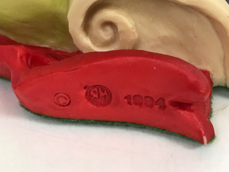 Hand Signed By Real Musgrave Pocket Dragon Figurine 7/94 - Whimsical World Of Pocket Dragons - Dear Santa - 1994 Real Musgrave, CWS Ltd/CWA Ltd - Hand Made in UK [MV $100-$120] [Photo 9]