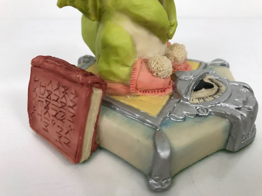 Hand Signed By Real Musgrave Pocket Dragon Figurine 1/94 - Whimsical World Of Pocket Dragons - Scales Of Injustice - 1991 LOL - Hand Made in UK [MV $80-$110] [Photo 6]
