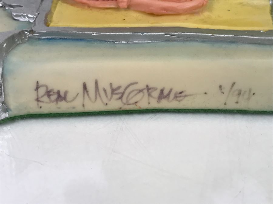 Hand Signed By Real Musgrave Pocket Dragon Figurine 1/94 - Whimsical World Of Pocket Dragons - Scales Of Injustice - 1991 LOL - Hand Made in UK [MV $80-$110] [Photo 13]