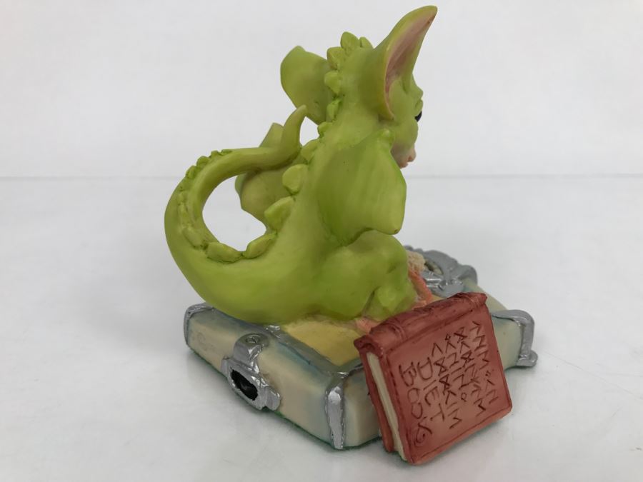 Hand Signed By Real Musgrave Pocket Dragon Figurine 1/94 - Whimsical World Of Pocket Dragons - Scales Of Injustice - 1991 LOL - Hand Made in UK [MV $80-$110] [Photo 7]