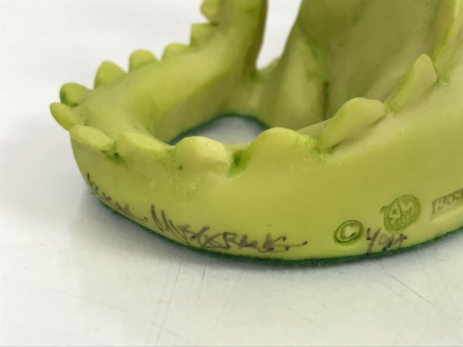 Hand Signed By Real Musgrave Pocket Dragon Figurine 4/91 - Whimsical World Of Pocket Dragons - Stalking The Cookie Jar  - 1989 - Lilliput Lane Land Of Legend Limited - Hand Made in UK [MV $30-$40 Unsigned] [Photo 10]